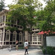 【旧三笠ホテル】クラシカルな建物　明治時代の最先端西洋館