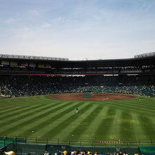 芝生が美しい。