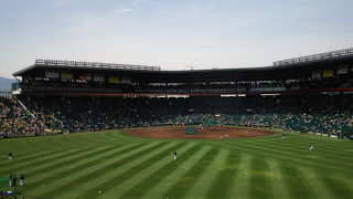 伝統の球場もリニューアルで綺麗に。