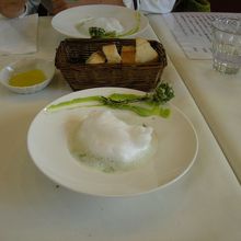 青海苔のスープ