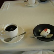 コーヒーとシャーベット