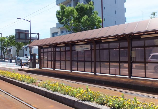 市街電車の停留所