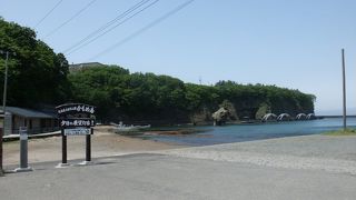 ここから見る海はきれいです。