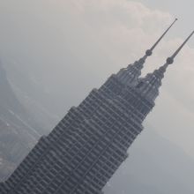 オープンデッキからツインタワー望む