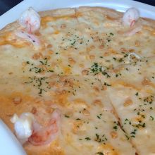 海老のタルタルピザ〜美味しい！