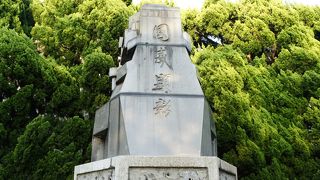 重巡洋艦高雄型の艦橋を模して作られたもの