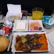帰路のBCN-ISTの機内食