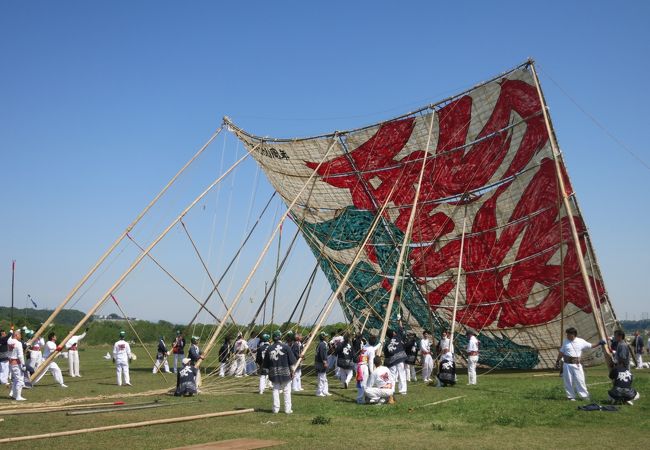 大凧が揚がるのは午後？（相模原）