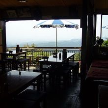 テーブルからの眺望が素晴らしい