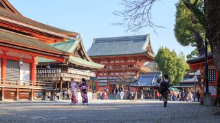 祇園さんは風情が感じられる神社でした