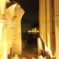 廊下から　こんな夜景が見られます