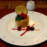 ステーキハウスのスイーツ