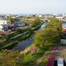 海が見えました