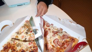 壁の動く展示が子供のお気に入り