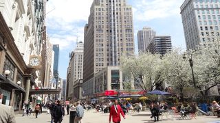 買い物の途中でちょっと一息。