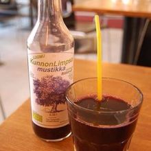 ブルーベリーのジュース