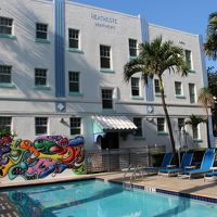 小さいながらプールがあります