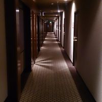 雰囲気のある長い廊下。