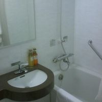 客室のユニットバス　湯量は十分！