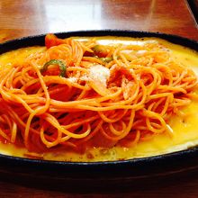 イタリアン（鉄板焼きに卵を敷いたナポリタン）