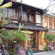 京町家のお洒落カフェ
