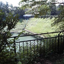 千鳥ヶ淵公園内から見ると、橋の様子がよく分かります。