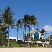 ビーチサイドにはチャペルも。 