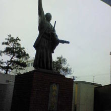 派手なポーズをきめてます。