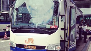 時間通りの高速バス