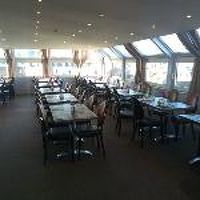 朝食会場からの眺めはいい