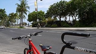 アートのような自転車置き場