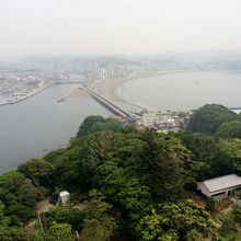展望台から眺める江の島大橋
