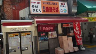 駅の一部のようなお店です