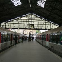 駅構内(小さな駅です）