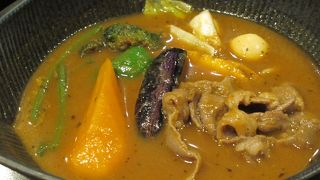 エゾシカのスープカレーを食べました。
