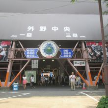 早稲田は1塁側です