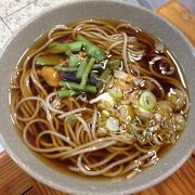 長野に着いてすぐに食べれるセルフのお蕎麦