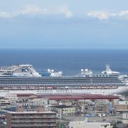 裏手の船上山からの眺めが良い