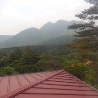 部屋から見られる三俣山