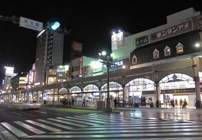 天文館交差点の輝き