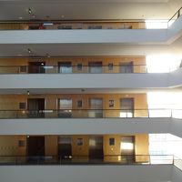 ホテル中央部の吹抜け