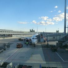 オスロ空港　トロムソ行きSAS便