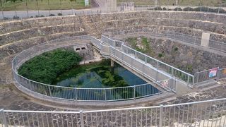 建物内の展示だけでなく、屋外の水位観測施設も見学を