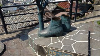 絶景の場所を向いています！