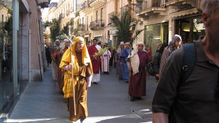 タオルミーナの目抜き通り
