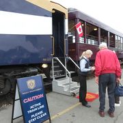 鉄道にはカナダラインとロッキーマウンテン号に乗りました