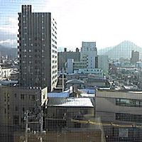 部屋の窓からの眺望