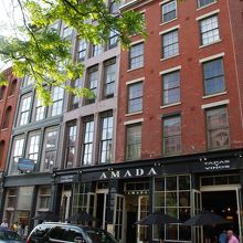 チェストナットストリートにあるアマダレストラン
