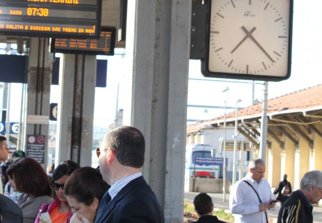 ローマ行きの電車、時間は正確だった。いつもとこうとは限らない