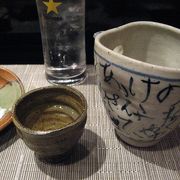 日本酒をじっくり味わえます。